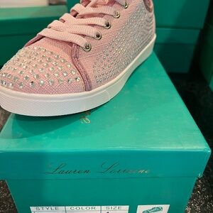 Lauren Lorraine Pink Crystal Sneakers